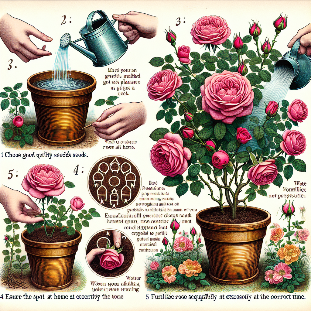 How to grow roses at home