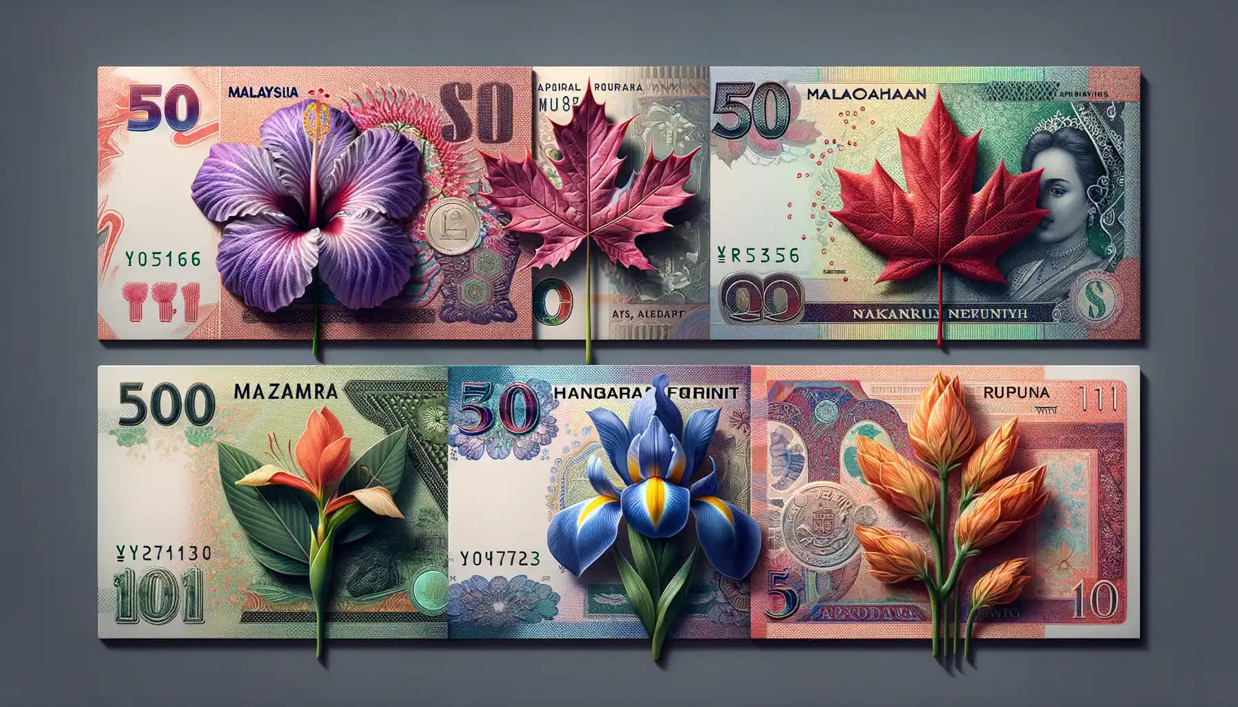 Symbolism Behind Floral Imagery on Currency