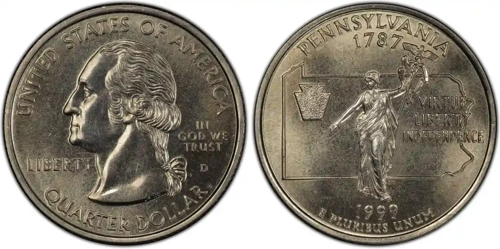 1999 D 25C Pennsylvania